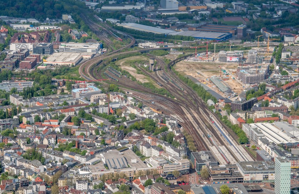 Luftaufnahme von Hamburg Altona