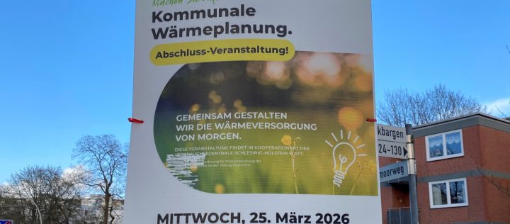 Plakat der Gemeinde Halstenbek zur Abschlussveranstaltung der KWP