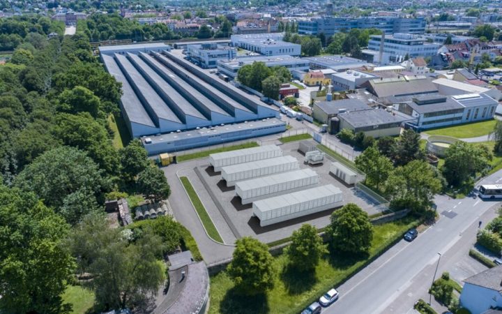 Visualisierung des CAPAC Großspeicherparks in Bruchsal